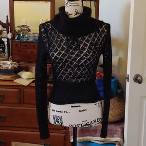 Sexy Mesh Knit Arden B Turtleneck